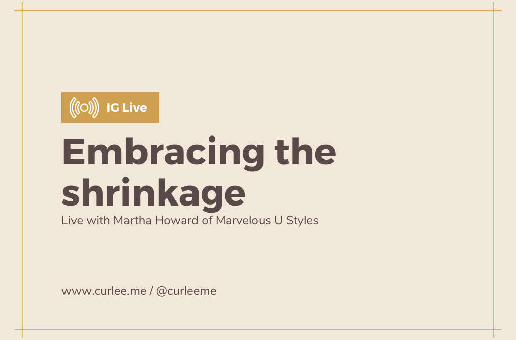 Live with Martha Howard: Embracing the shrinkage